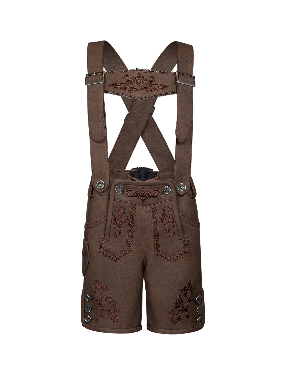 Dirndl mit Bluse in Braun