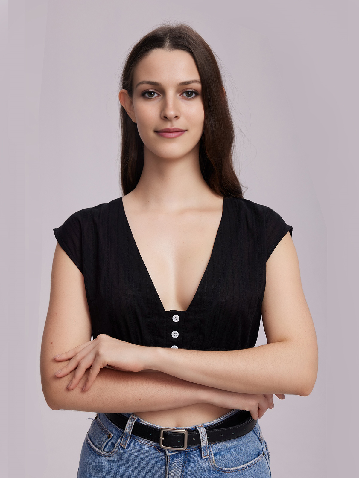 Dirndl mit geradem Ausschnitt in Schwarz