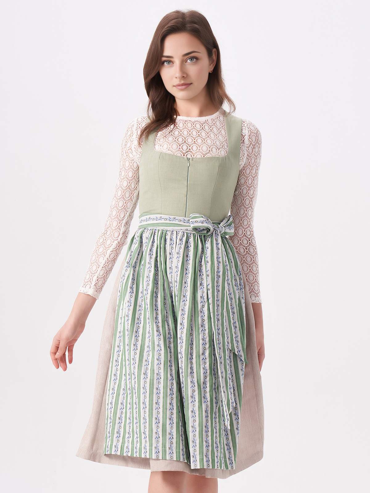 Dirndl Dunkelgrün Samt
