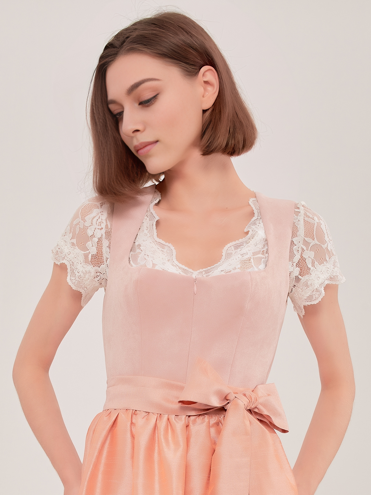 Dirndl waschbar in Rosa