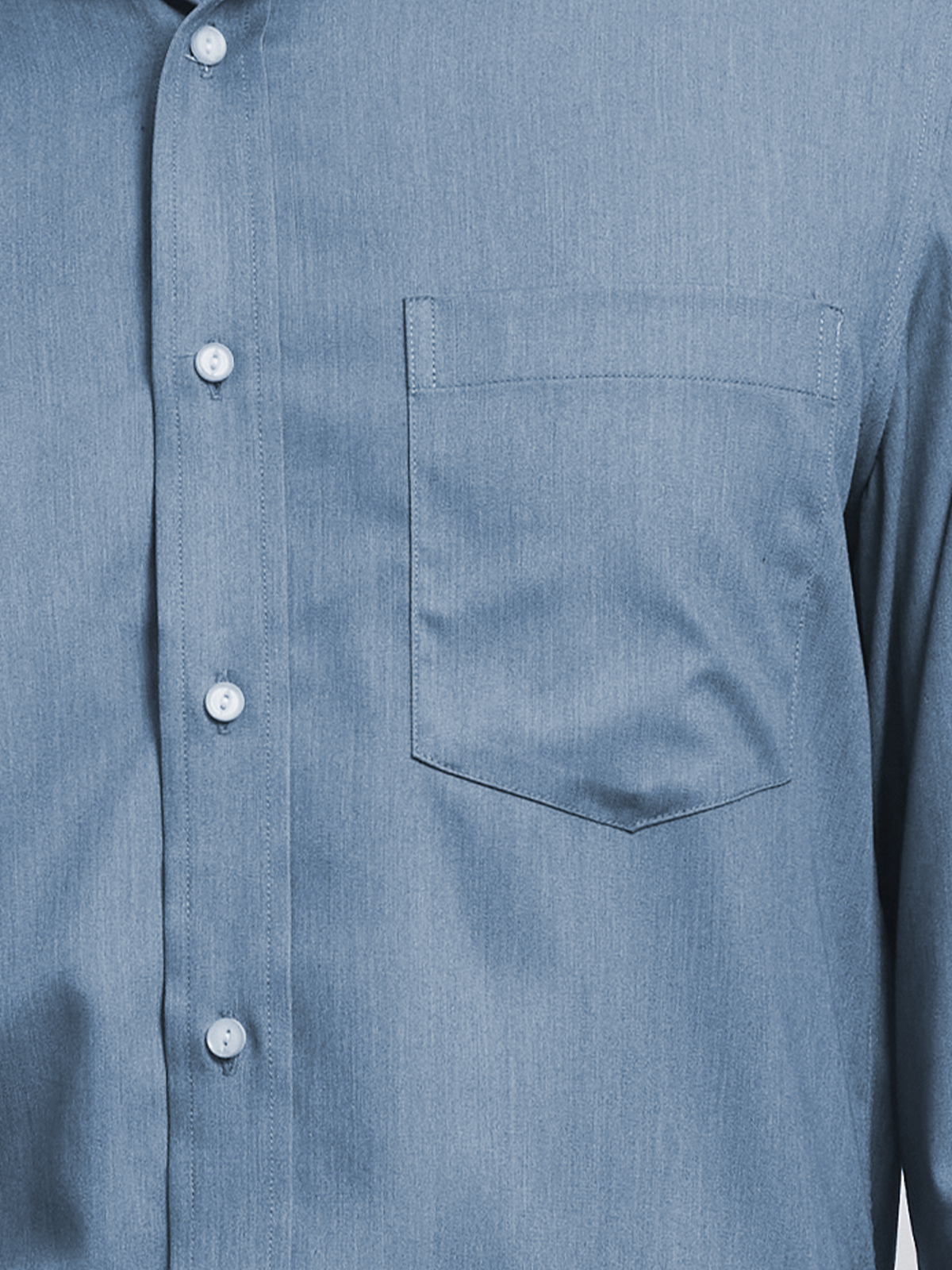 Dirndl Bluse Lang in Blau