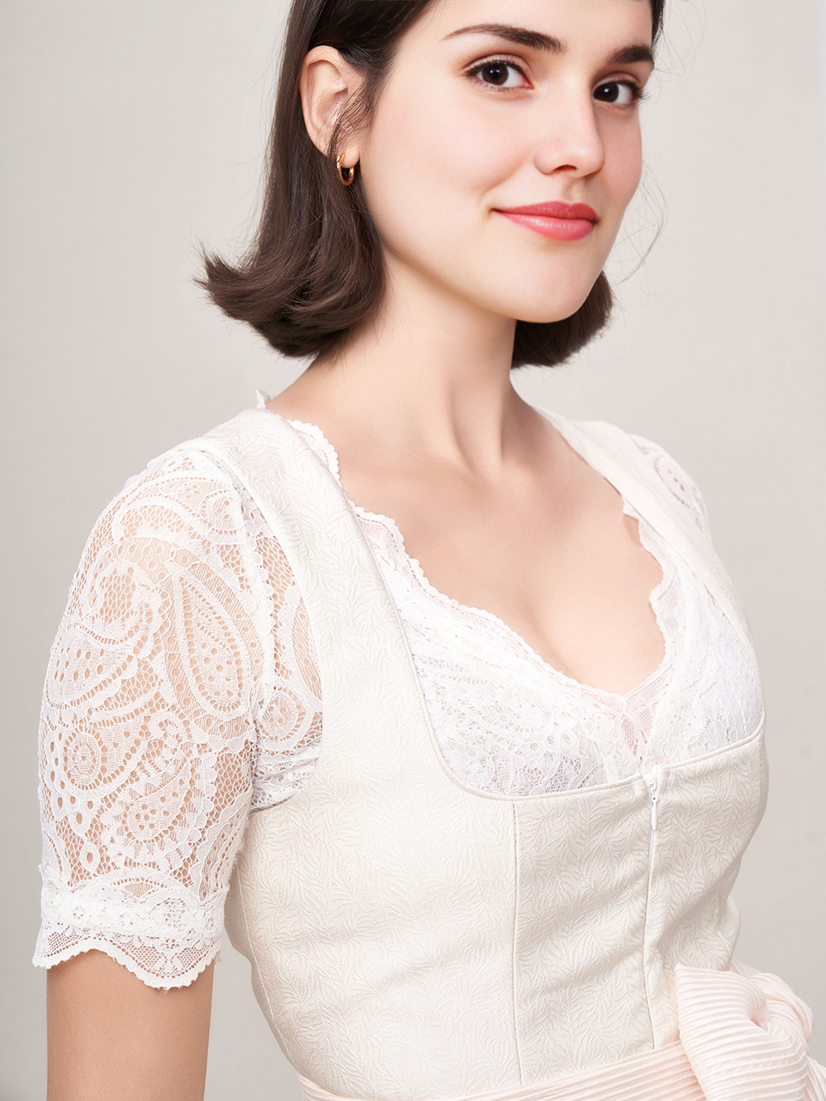 Dirndl Blau Schlicht