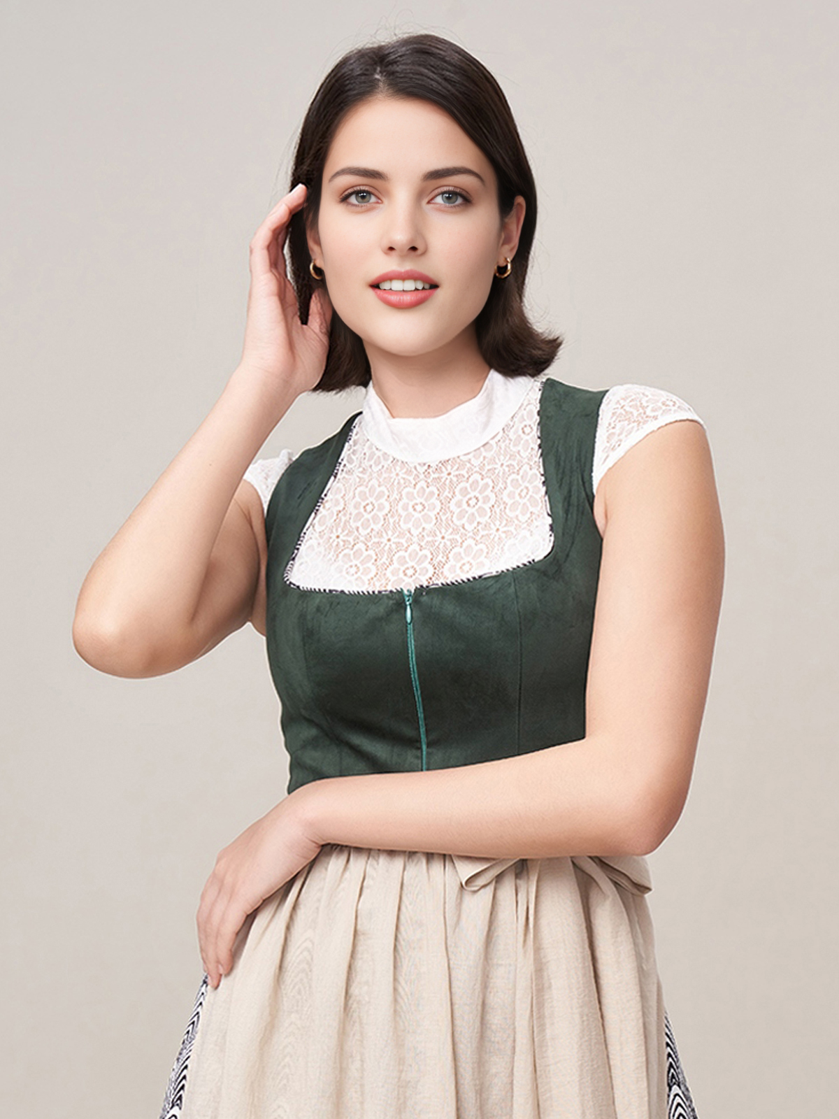 Ehreer Dirndl in Grün – stilvoll und traditionell