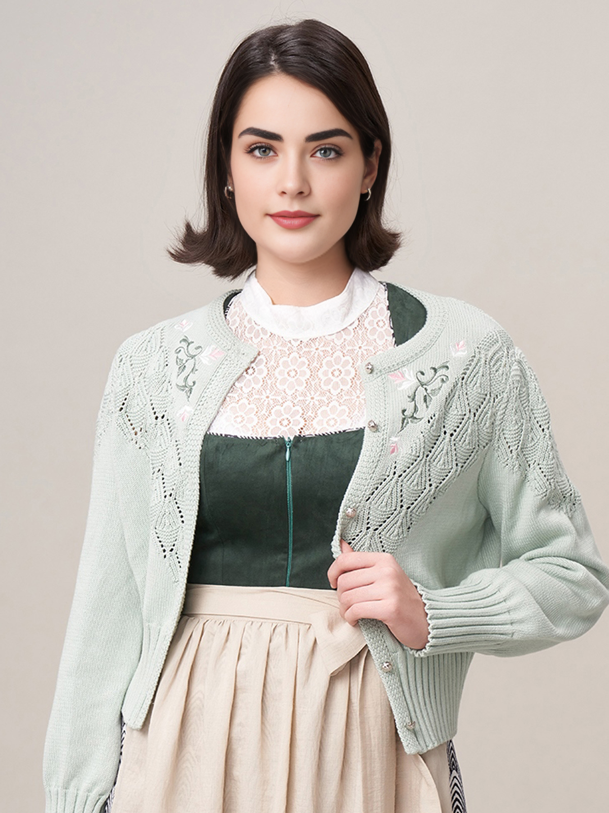 Dirndl Jeansblau in eleganter Ausführung