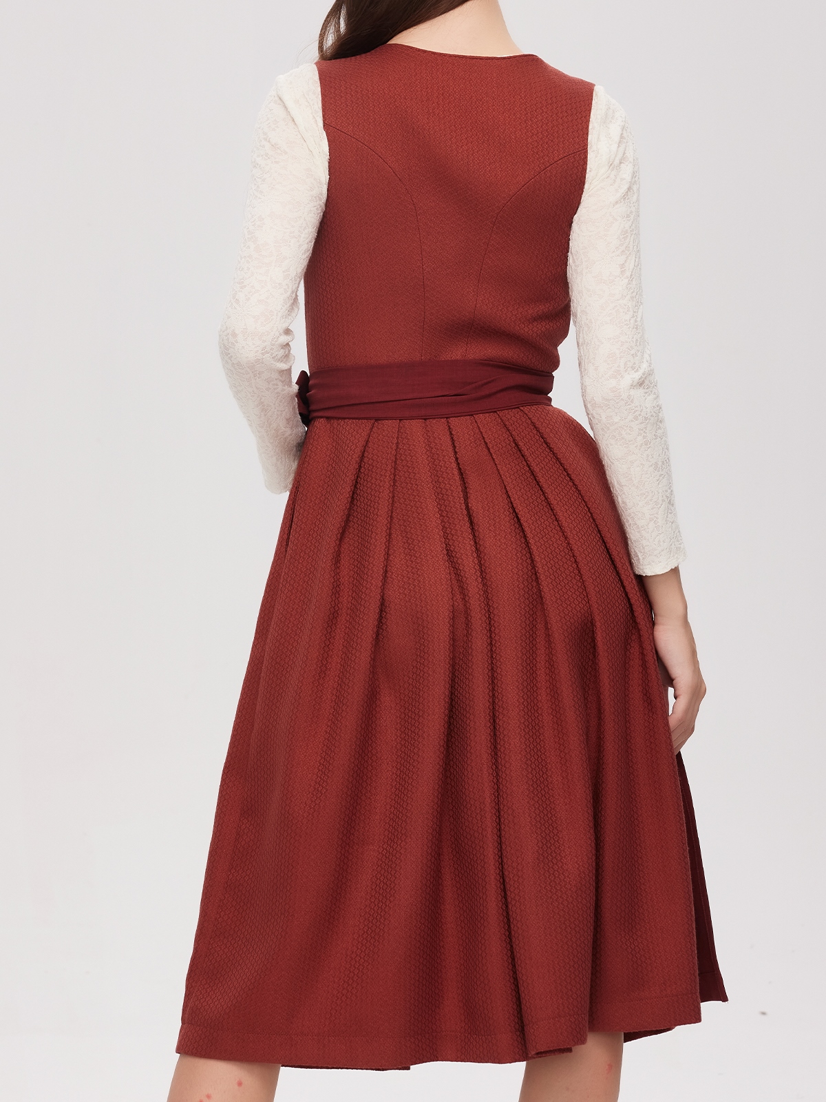 Elegantes rotes Ja Mei Dirndl